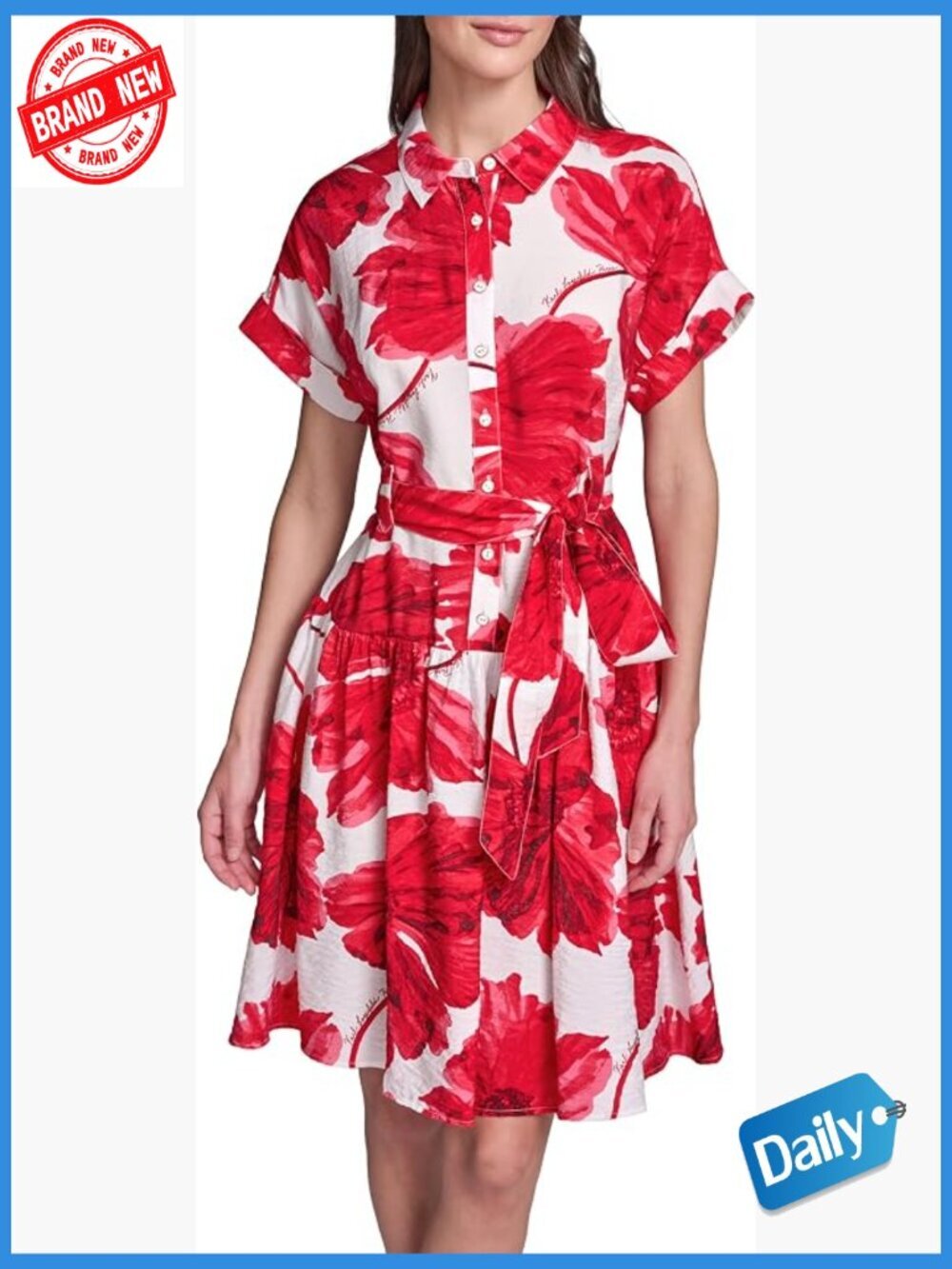 Ecovero Shirt Dress with Sash Belt and Collar